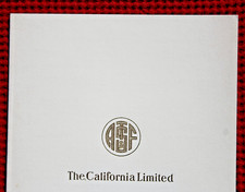 1940 Fred Harvey Railroad Dining Car Santa Fe Railway Menu California Limited RR - Additional view 2