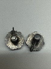 ~OLD PAWN~NATIVE~NAVAJO~FRED~HARVEY~ERA~STERLING~TURQUOISE~THUNDERBIRD~EARRINGS - Additional view 5