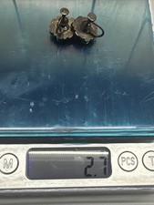 ~OLD PAWN~NATIVE~NAVAJO~FRED~HARVEY~ERA~STERLING~TURQUOISE~THUNDERBIRD~EARRINGS - Additional view 6