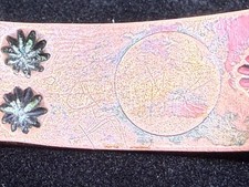 Two Vintage Navajo Thunderbird Fred Harvey Era Stamped Copper Cuffs Peyote Bird - Additional view 11