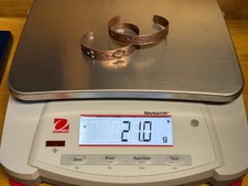 Two Vintage Navajo Thunderbird Fred Harvey Era Stamped Copper Cuffs Peyote Bird - Additional view 18