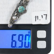 1950's Fred Harvey sterling Navajo curio thunderbird pin spiderweb turquoise - Additional view 4