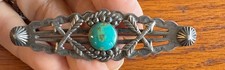 Vintage Navajo turquoise brooch pin Fred Harvey Era - Additional view 2