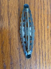 Vintage Navajo turquoise brooch pin Fred Harvey Era - Additional view 4