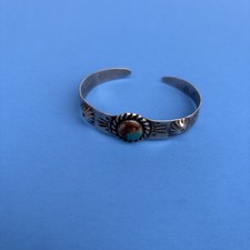 Vtg Navajo Sterling Royston Turquoise Cuff Bracelet Thunderbirds Fred Harvey Era