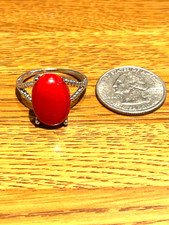 🔥Fred Harvey era Frederick Duffy FD Native Southwest 925 Silver Coral Ring 10 - Additional view 9