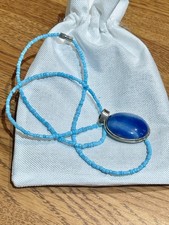 🔥Fred Harvey NATIVE AMERICAN 925 SILVER Agate turquoise necklace Coolidge Nez - Additional view 10