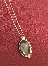 🔥Native American 1950s Fred Harvey Gemstone Pendant 925 Silver Necklace Signed - Additional view 16