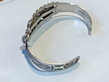🔥Native American 1900 Fred Harvey Sterling Silver Thunderbird Bracelet Navajo 7 - Additional view 12