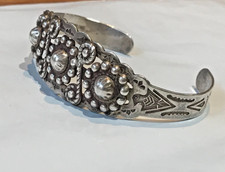 🔥Native American 1900 Fred Harvey Sterling Silver Thunderbird Bracelet Navajo 7 - Additional view 14