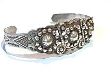 🔥Native American 1900 Fred Harvey Sterling Silver Thunderbird Bracelet Navajo 7 - Additional view 22