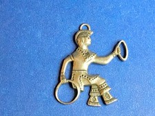 🔥Fred Harvey Native American Sterling Silver Tribal earrings pendant Turquoise - Additional view 3