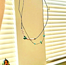 🔥Southwest 1930s Fred Harvey Heishi Fetish 925 Silver Turquoise Necklaces - Additional view 8