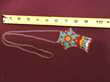 🔥Native American 1930’s Fred Harvey Talisman Navajo beaded turquoise necklace - Additional view 6