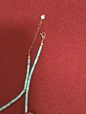 🔥Vintage Fred Harvey-era Native American Turquoise Smoke Topaz Necklace 1950’s - Additional view 5