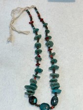 🔥Vintage Fred Harvey Native American Coral Turquoise Necklaces 1950s Kokopelli - Additional view 9