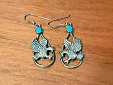 🔥Vintage Fred Harvey-era Native American 925 Silver Thunderbird Eagle Earrings - Additional view 10