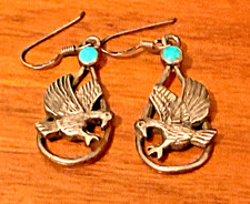 🔥Vintage Fred Harvey-era Native American 925 Silver Thunderbird Eagle Earrings