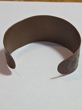 Fred Harvey Solid Cooper Cuff Bracelet Native American Navajo  - Additional view 8