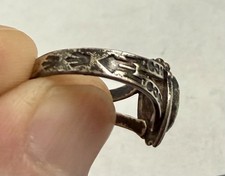 Vintage Maisels Fred Harvey Era Sterling Silver Turquoise Southwestern Ring Sz 6 - Additional view 2