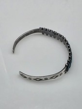 Fred Harvey Era Bell Trading Post  Turquoise Sterling Bracelet - Additional view 4