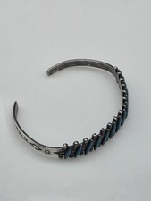 Fred Harvey Era Bell Trading Post  Turquoise Sterling Bracelet - Additional view 5