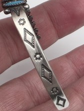 Fred Harvey Era Bell Trading Post  Turquoise Sterling Bracelet - Additional view 8