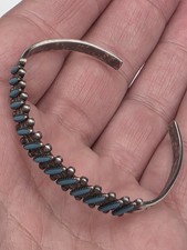 Fred Harvey Era Bell Trading Post  Turquoise Sterling Bracelet - Additional view 9