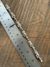 Harvey Era Pacific Northwest Totem Pole Sterling Link Bracelet Whirling Logs - Additional view 6