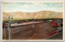 Postcard CA Mojave California Santa Fe Yards ATSF Railroad Fred Harvey P15B