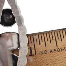 Vintage Fred Harvey Era Native American Navajo Green Turquoise Sterling Bracelet - Additional view 4