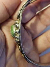 Fred Harvey Turquoise Sterling Cuff Navajo Bracelet Green Southwest Unique Rope - Additional view 11