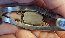 Fred Harvey Turquoise Sterling Cuff Navajo Bracelet Green Southwest Unique Rope - Additional view 10