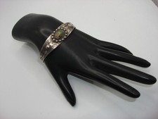 VINTAGE FRED HARVEY ERA NATIVE AMERICAN NAVAJO STERLING TURQUOISE CUFF BRACELET! - Additional view 2