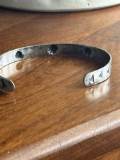 Fred Harvey Era Navajo Native American Sterling Silver DESIGN Cuff Bracelet - Additional view 2