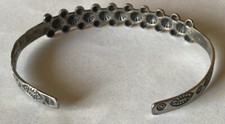 Vintage Fred Harvey Style Tourist Nickel Silver Cuff Bracelet - Additional view 5
