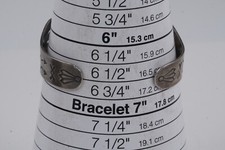 Fred Harvey Era Silver Arrow Signed Native 925 Turquoise Cuff Bracelet 6.5