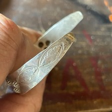 Fred Harvey Era Old Pawn Sterling Silver Turquoise Navajo Style Cuff Bracelet - Additional view 6