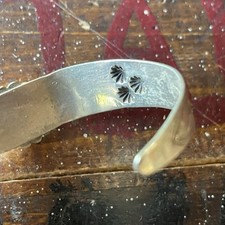 Fred Harvey Era Old Pawn Sterling Silver Turquoise Navajo Style Cuff Bracelet - Additional view 9