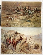 Vintage Postcards 6 RPPC and Artist Cards Native American Western Fred Harvey - Additional view 3