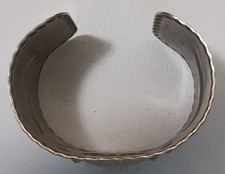 Vintage Fred Harvey Bell Trading Post Thunderbird Stamped Wide Cuff Bracelet - Additional view 4