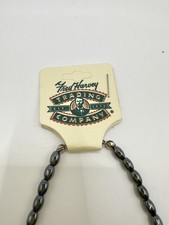 Vintage Fred Harvey Trading Co Hematite Bead Necklace w/ Original Tag - Additional view 2