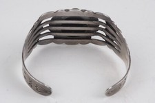Fred Harvey Era Silver Arrow Signed Native 925 Turquoise Cuff Bracelet 6.5