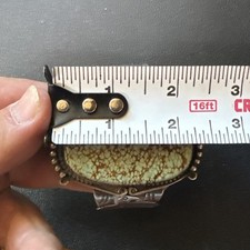 LARGE NATIVE AMERICAN NAVAJO TURQUOISE & STERLING FRED HARVEY ERA CUFF - Additional view 11