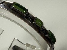 Navajo Fred Harvey Era Silver Cerrillos Turquoise Whirling Log Cuff - Additional view 15