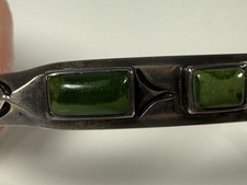 Navajo Fred Harvey Era Silver Cerrillos Turquoise Whirling Log Cuff - Additional view 9