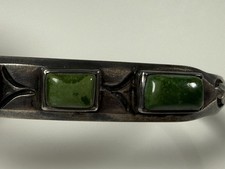 Navajo Fred Harvey Era Silver Cerrillos Turquoise Whirling Log Cuff - Additional view 10