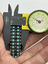 Fred Harvey Bell Trading Sterling Silver 925 Turquoise Cuff Bracelet - Additional view 14