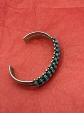 Fred Harvey Bell Trading Sterling Silver 925 Turquoise Cuff Bracelet - Additional view 16