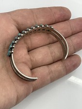 Fred Harvey Bell Trading Sterling Silver 925 Turquoise Cuff Bracelet - Additional view 10